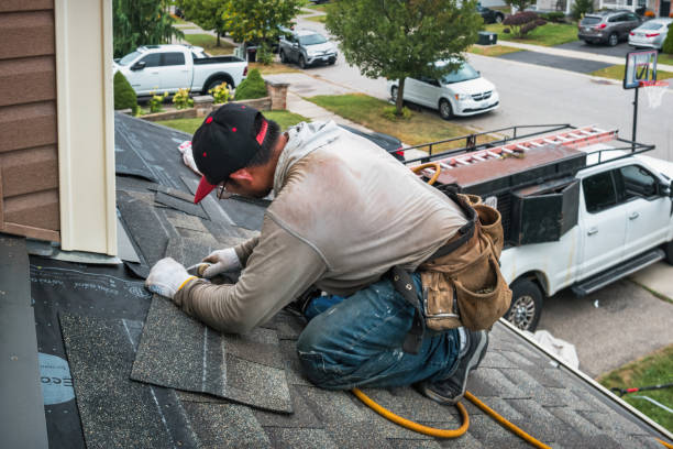 Professional Flat Roof Repair technician working in Tilghman, MD